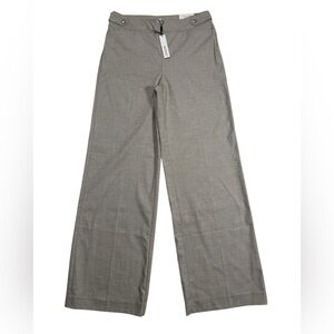 Chico’s So Slimming Brigitte Wide Leg Pants Sz 10 Tall Business Smokey Taupe NWT